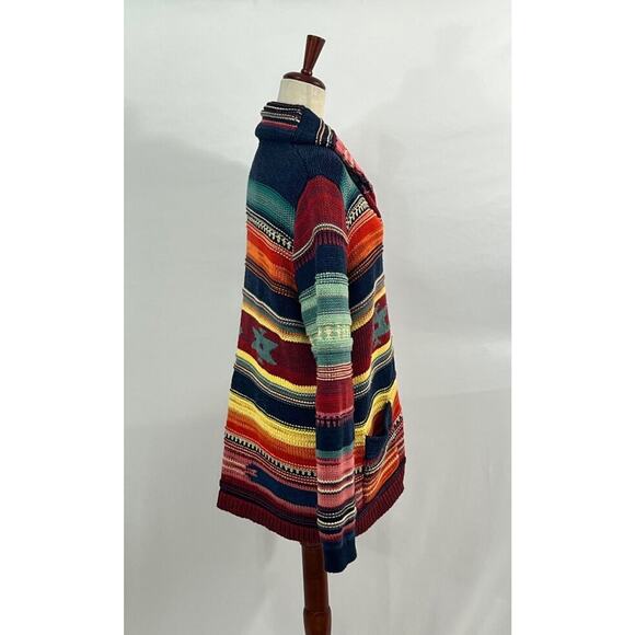 POLO RALPH LAUREN Sz XL Shawl Cardigan Long Sleeve Beacon Southwest - Picture 7 of 12